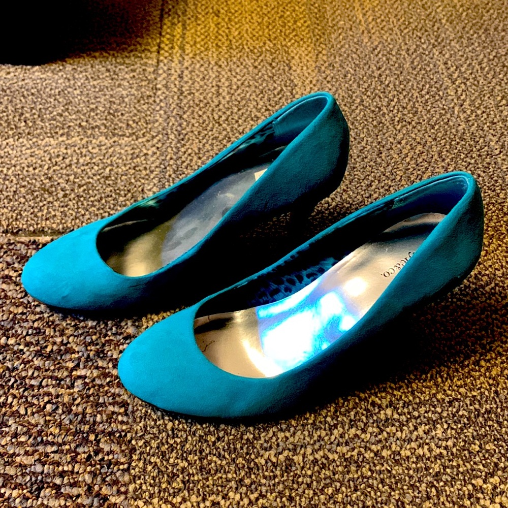 Style&co. Size 7 teal heals